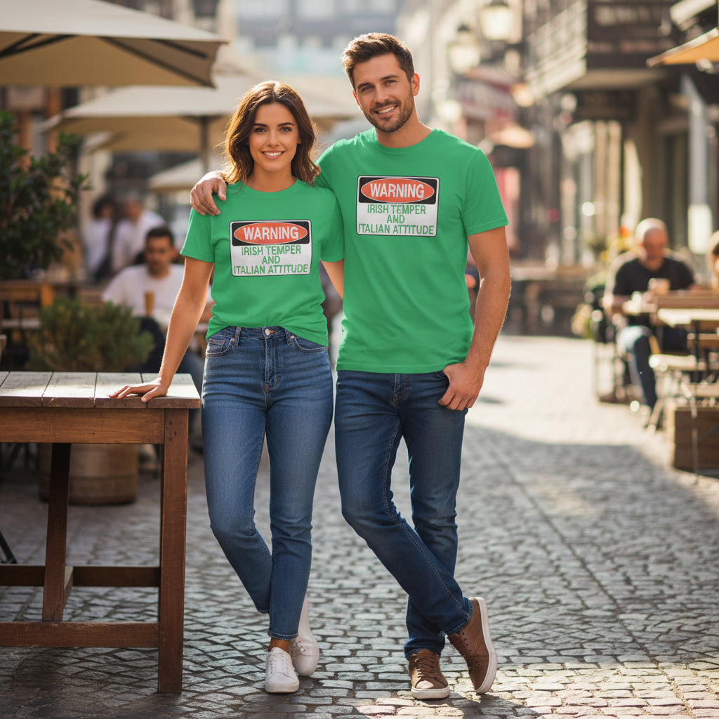 T-Shirt Irish Temper Italian Attitude