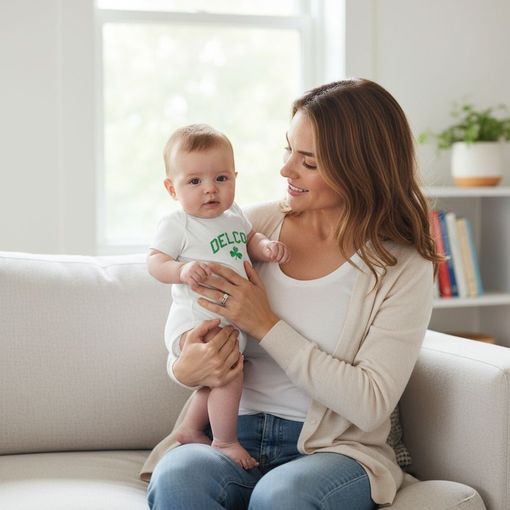 Infant Delco Shamrock Onesie