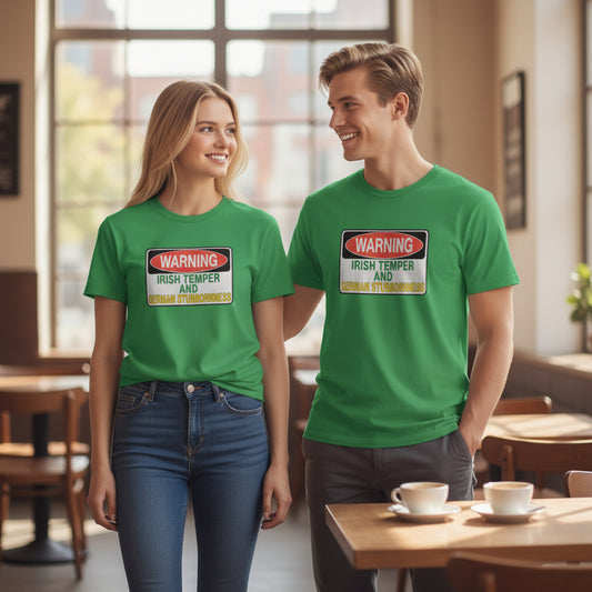 T-Shirt Irish Temper German Stubbornness