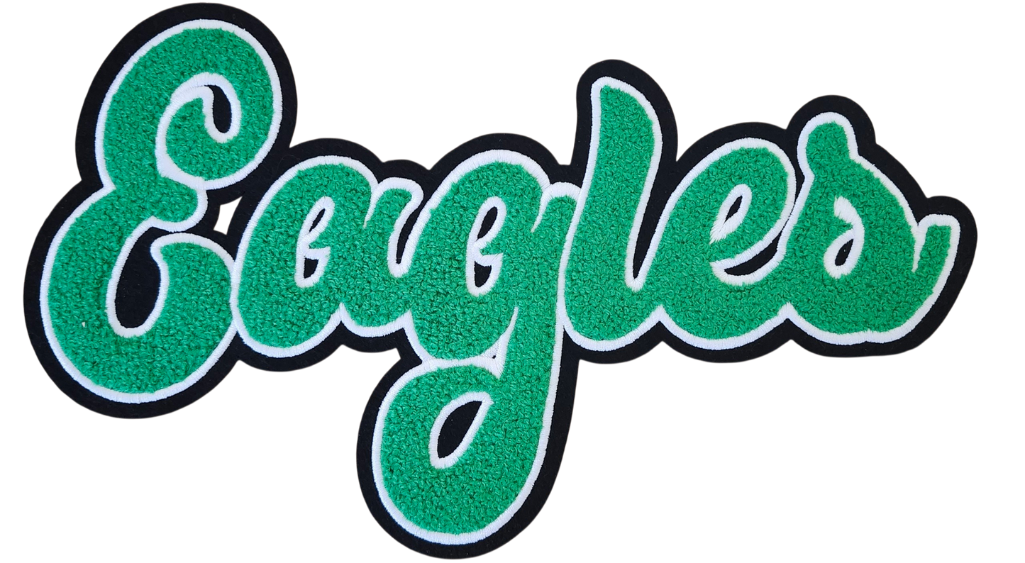 Chenille Eagles Patch Crewneck Sweatshirt