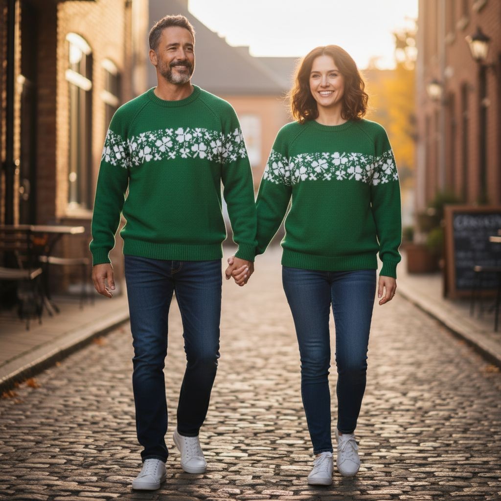 Child & Adult Shamrock Sweater