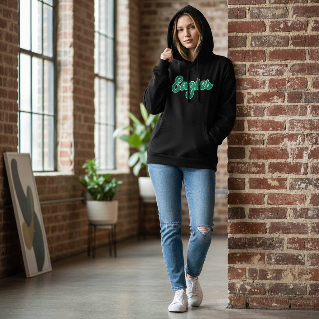 Chenille Eagles Patch Hoody